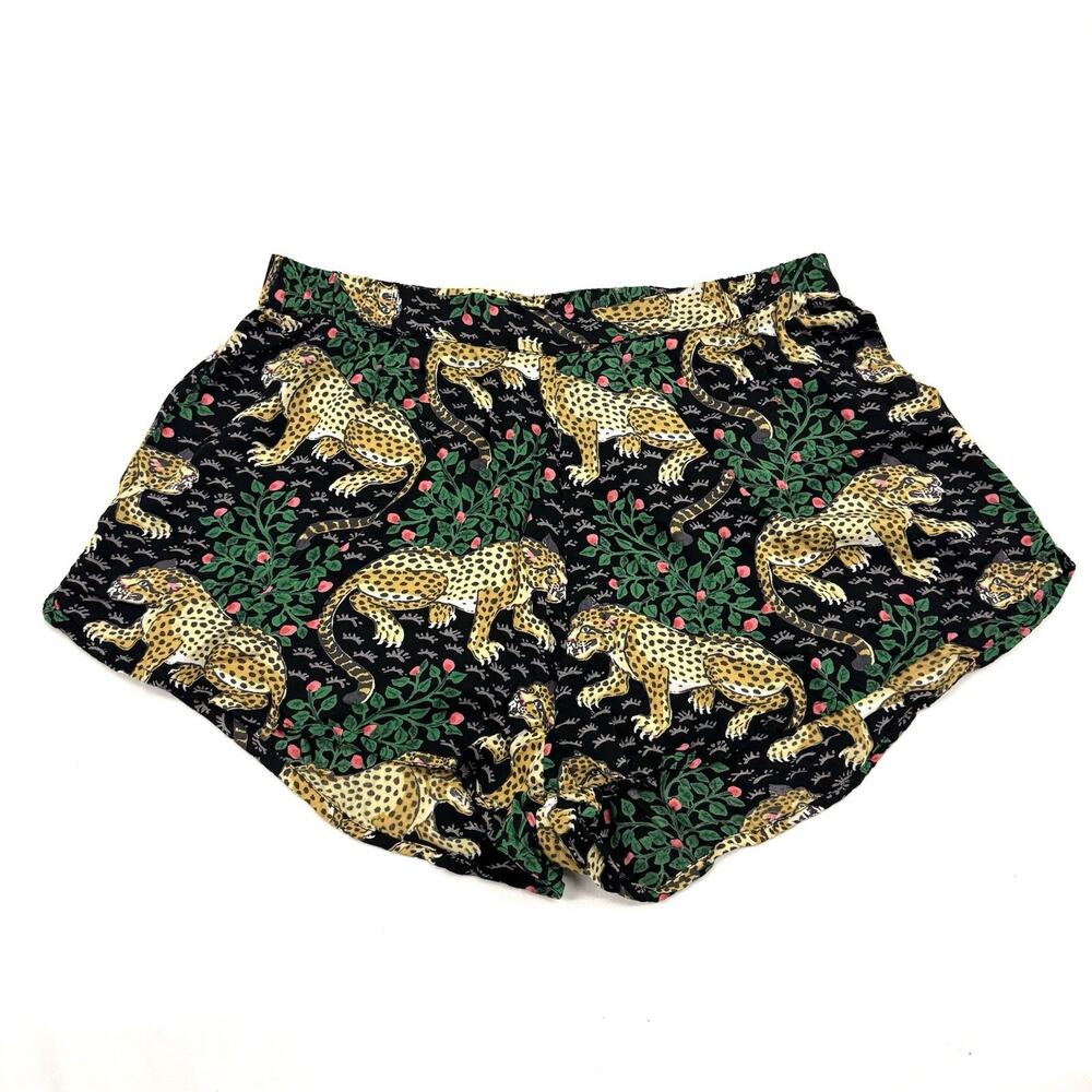 PrintFresh Medium Eco Satin Sweet Dreams Shorts Bagheera Ink Black PJ Shorts